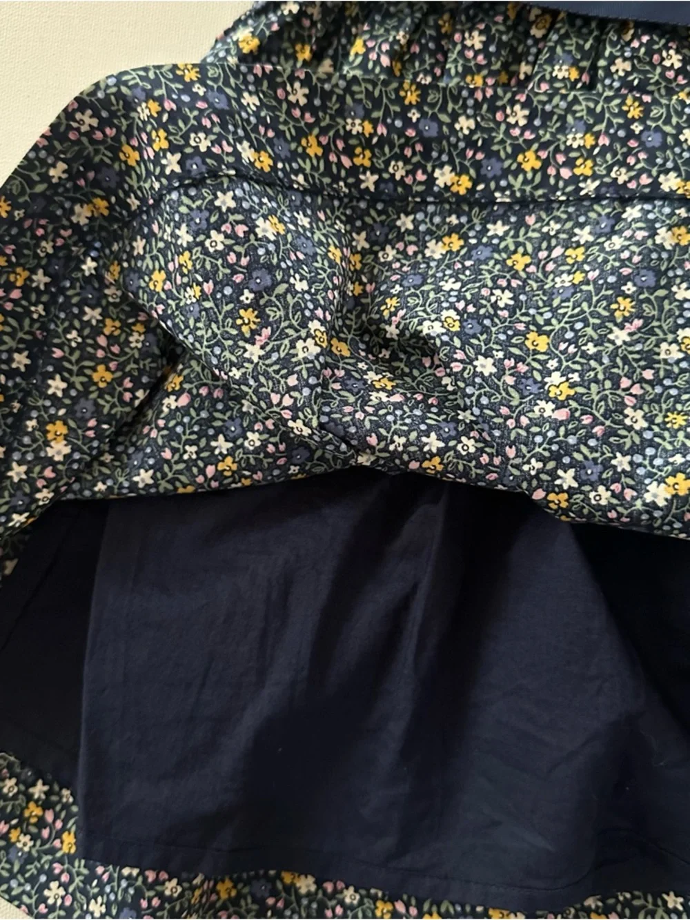Ralph Lauren 24 Months Baby Girl Navy Floral Belted Dress Party
